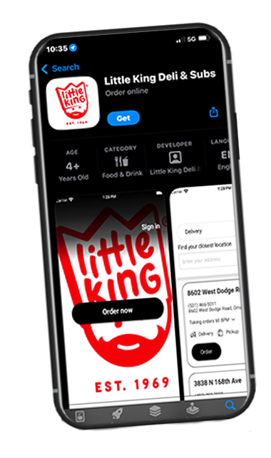 Download the Little King Subs App today